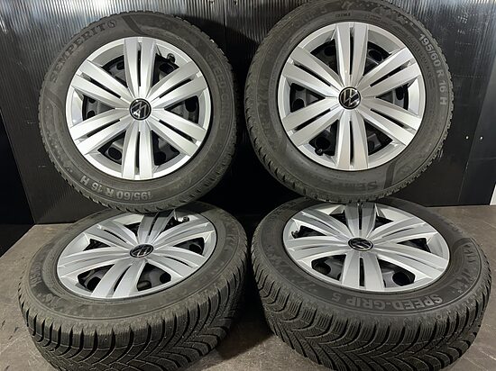 VW T-Cross komplekts R16 (Tērauda diski + riepas + kalpaki) SET2